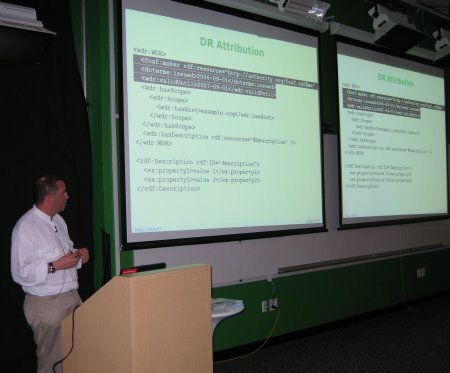 Phil Archer talkling at Google 13 March 2007